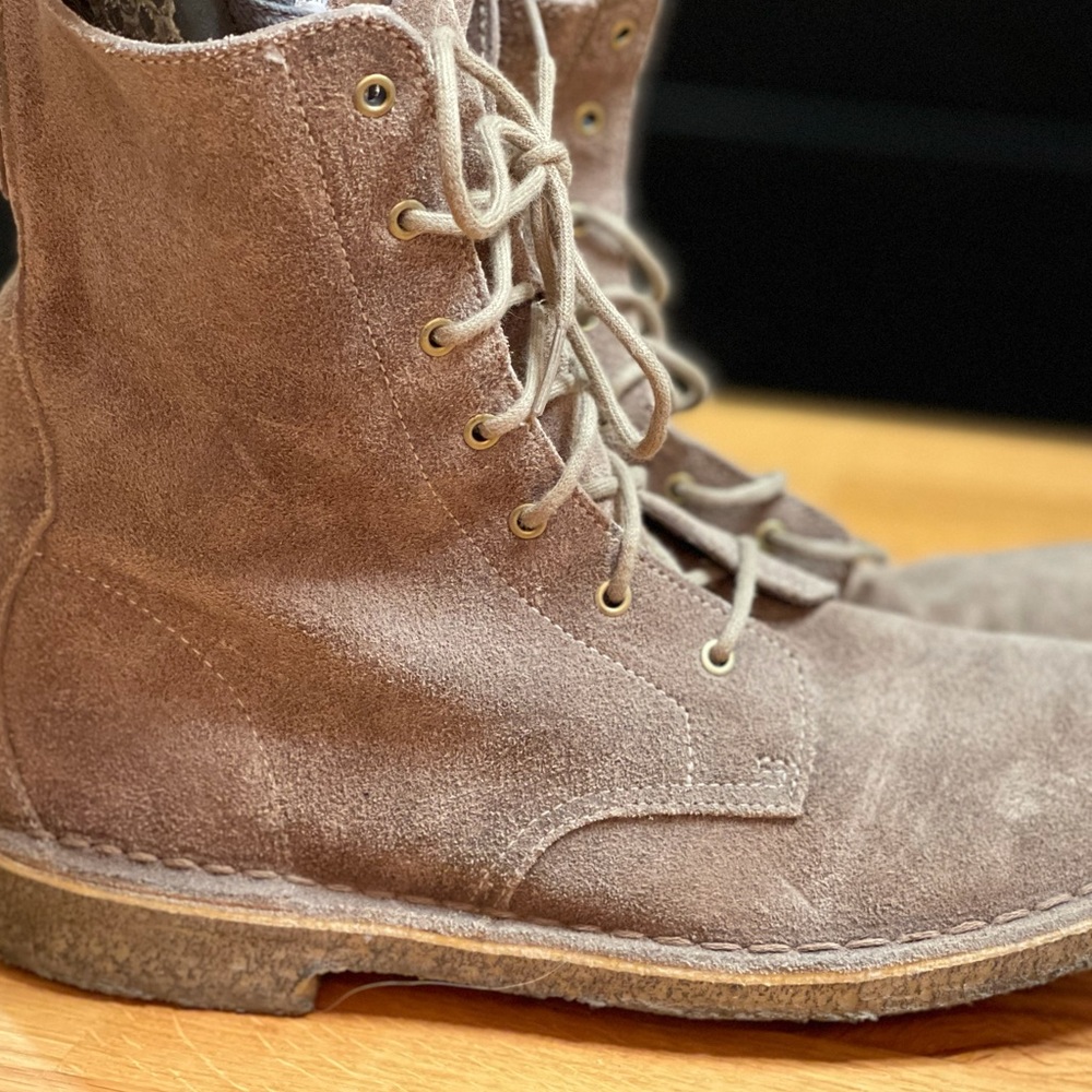 Clarks Suede lace up boots